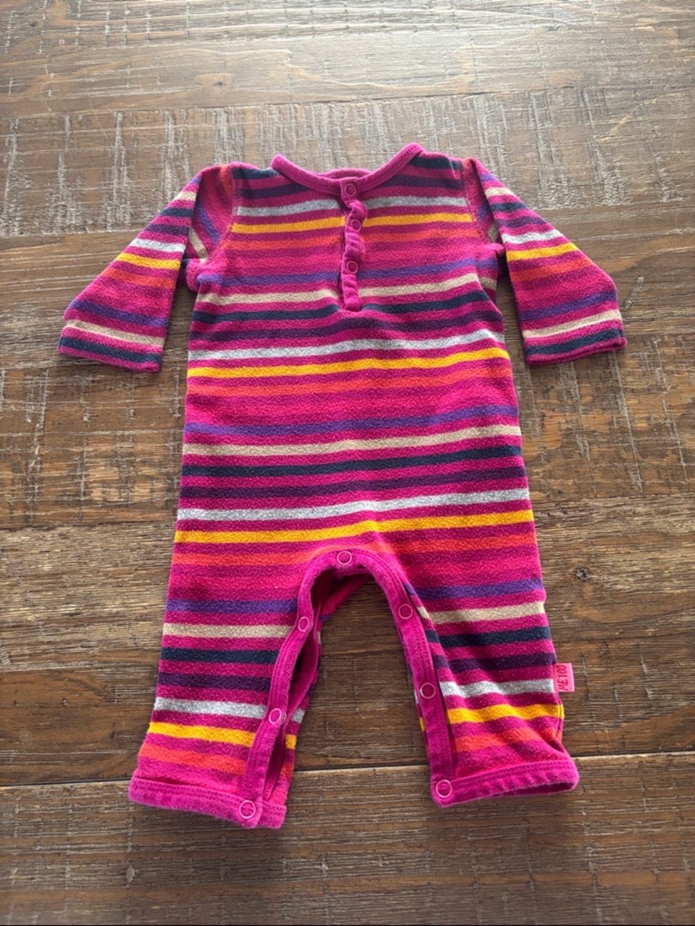 5/$10 Me Too Baby Girl Colourful Striped One Piece
